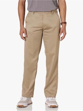 NWT Amazon Essentials Men's Classic-Fit Stretch Golf Pant Khaki Brown